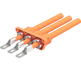 三芯过孔塑胶连接器