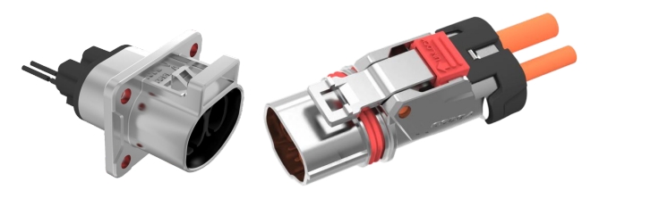 两芯金属连接器