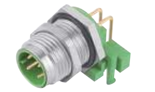 针式弯角连接器, 压接, 屏蔽