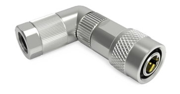 针式快插弯头连接器,压接,屏蔽